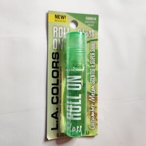 LA Colors Roll On Lip Gloss Cucumber Melon Scented & Super Shiny